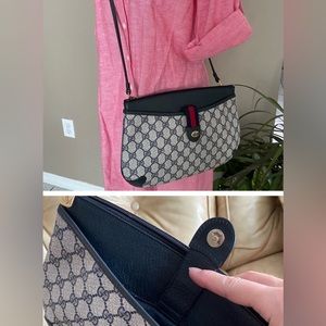 Near Perfect! GUCCI GG Crossbody Shoulder Bag Sherry Supreme Ophidia